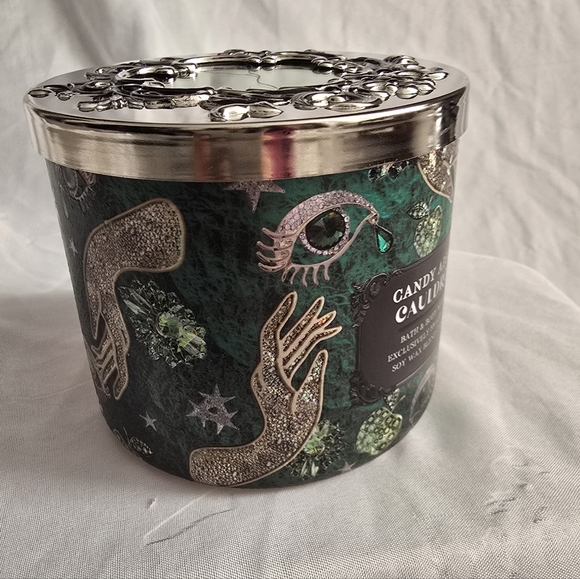 Candy Apple Cauldron 3 Wick Candle by Bath & Body Works Lenticular Effect Lid - Picture 5 of 11